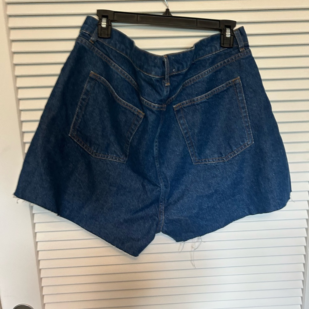 Reformation Classic Blue Denim Women's Shorts - Picture 2 of 3